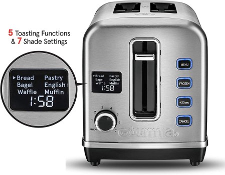 Gourmia: Digital Multi-Function Stainless Steel Toaster For $36 (Usually $60+)