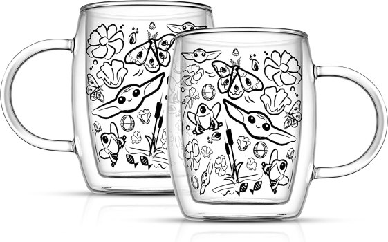 Set of 2 Double Wall Mug. 13.5oz Large: Star Wars For $10.99 Shipped with Prime (usually $25)