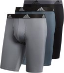 All Sizes $11 For the 3 Pack. Usually $36 + adidas Men’s Performance Long Boxer Brief Underwear