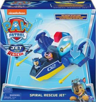 Great deal! $8.99 Paw Patrol Jet to The Rescue Deluxe Transforming Spiral Rescue Jet with Lights and Sounds