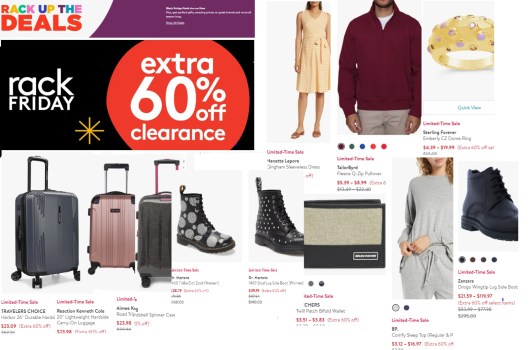 HOT!! Nordstrom Rack Extra 60% off Clearance Black Friday Deals