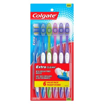 6 Colgate Extra Clean Toothbrushes for ONLY $2.80!