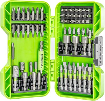 Hot!! $9.99 Greenworks 70-Piece Screwdriver Bit Set
