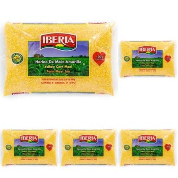 Iberia Yellow Corn Meal, Coarse, 24 Ounce (Pack of 5) For $7.50