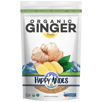 Hot! USDA Organic Ginger Powder, Pure Ground Dried Root For $8.99