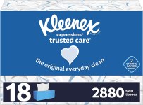 18 Boxes of Kleenex Expressions Trusted Care Facial Tissues For $20.57