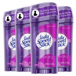 Run! 4 Pack For $5 Lady Speed Stick Invisible Dry Antiperspirant Deodorant, Shower Fresh, 2.3 oz