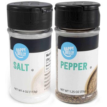 Get Both For $2.25 Salt and Pepper Set, 4 Ounces Salt and 1.25 Ounces Pepper
