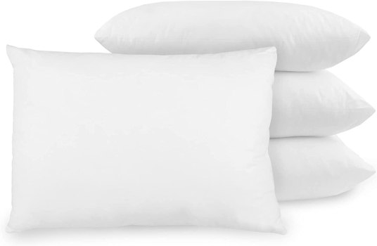 BioPEDIC Pack of 4 Bed Pillows with Built-In Ultra-Fresh Anti-Odor Technology, Standard Size for ONLY $19.99!