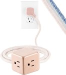 3-Outlet Extension Cord Cube, 5 Ft Braided Cord For $3.88 (usually $10+)