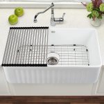 Almost 50% off! Farmhouse Sink 30 Inch – Solid Fireclay Sink – Apron Sink for Home Kitchen For $199