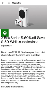 The last time they had a deal like this you could make up coupon codes just by changing characters if anyone wants to try- XBOXS9B8W4