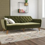 Velvet Foam Futon Convertible Couch for ONLY $141.70!