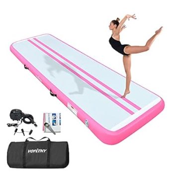 I bought this last Christmas for my daughter and she LOVED it ! Look for this pink gymnastics air mat on sale 40% off only $89.40 !! promo code will automatically apply at checkout 🛒