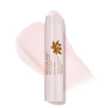Revlon Lip Balm, Kiss Tinted Lip Balm, Face Makeup with Lasting Hydration, SPF 20, Infused with Natural Fruit Oils, 010 Tropical Coconut, 0.09 Oz, for $5.49 (down from $6.19)