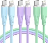 This 3 pack of lightning cables are on sale 50% off only $3.99 !! use promo code VT735F27 in at checkout 🛒