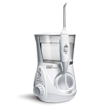 Waterpik Aquarius Water Flosser Professional For Teeth, Gums, Braces, Electric Power With 10 Settings and 7 Tips, White WP-660