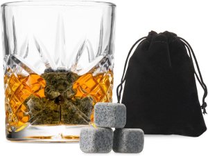 Godinger Whiskey Glass and Whiskey Stones For $5.95