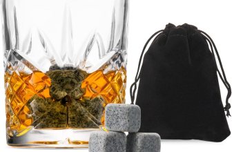 Stunning whiskey glasses and whiskey stones bar set is the ultimate gift set for whiskey lovers and connoisseurs.