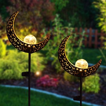 2 pack of moon garden lights on sale 41% off only $14.79 !! No code needed!