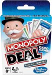 Monopoly Deal Quick-Playing Card Game for Families, Kids Ages 8 and Up and 2-5 Players
