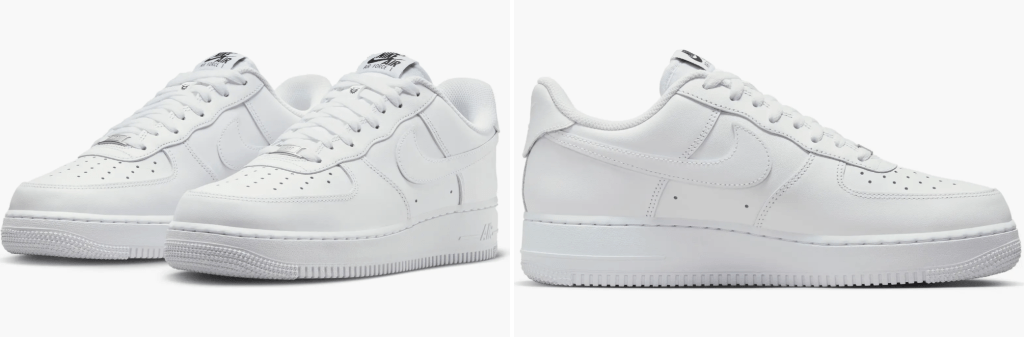 Nike Men's Air Force 1 '07 FlyEase Sneakers (White/White, Select Sizes) on sale for $69 (price reflected in cart). Shipping is free.