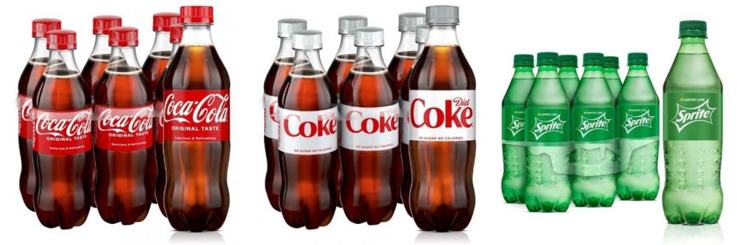 6 Pack Of Of 16.9oz Coca-Cola, Diet Coke, Coke Zero Sugar, Or Sprite Bottles For $2.99-$3.78 From Amazon