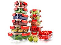 24-Pc NutriChef Glass Food Storage Containers Set for ONLY $23.99! (Free Shipping with Amazon Prime)