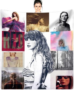 Taylor Swift 🎶 throw blanket is on sale 50% off only $18.49 !! Use promo code 50V3PKHN in at checkout 🛒