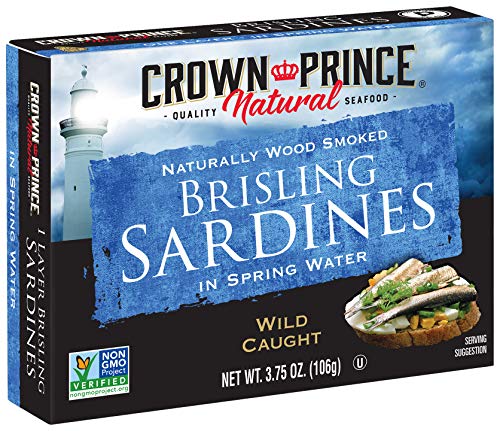 12 Cans Of Crown Prince Natural Brisling Sardines In Spring Water For $19.53 From Amazon After $26 Price Drop!