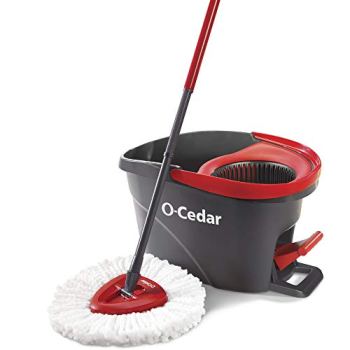O-Cedar EasyWring Microfiber Spin Mop Bucket Floor Cleaning System For $27.99 From Amazon