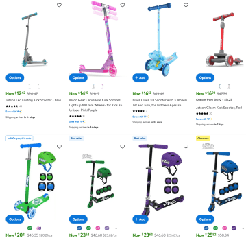 HURRY!  Kids Scooters from ONLY $12.42!