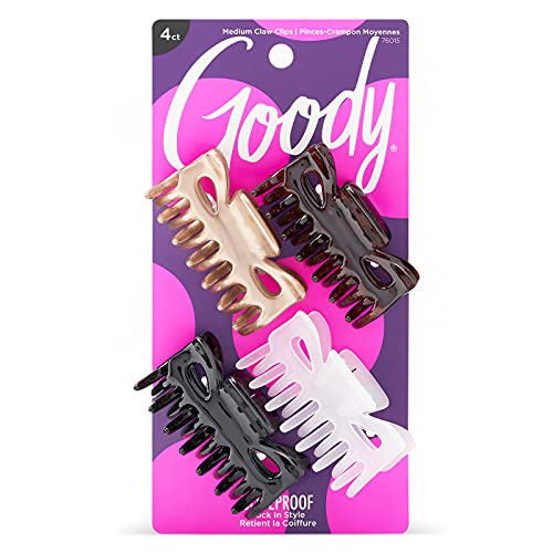 4 Pack Of Goody Classics Medium Claw Hair Clips For $1.52-$1.70 Shipped From Amazon
