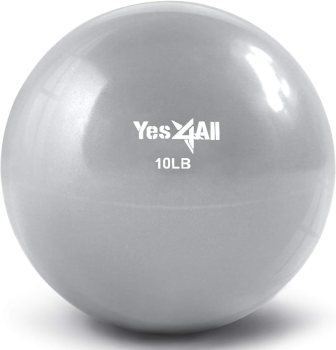 Soft Medicine Ball for Pilates, Yoga and Fitness - 10lbs For $9.99