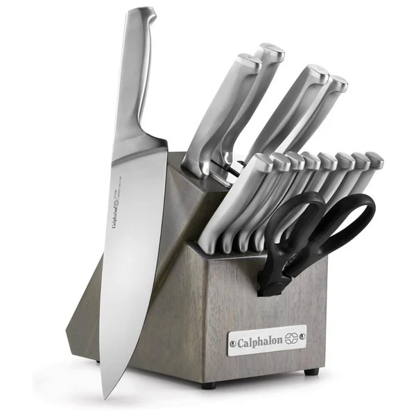 🔥 15 Piece Kitchen Knife Set with Self Sharpening Block from ONLY $79.99!