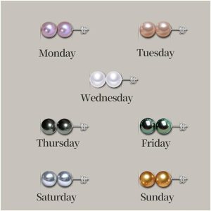 7 Pairs Pearl Earrings 925 Sterling Silver