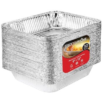 Aluminum Pans 9×13 Disposable Foil (30 Pack)