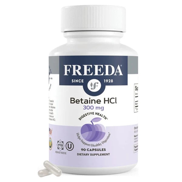 PURE BETAINE HCL - Freeda Betaine HCl is a potent gut-healthy formula that promotes he