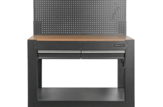 Workpro 45-inch multipurpose workbench with LED and power strip for $134