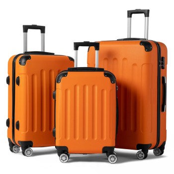 Zimtown 3-piece hardside spinner luggage set for $85