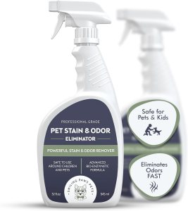 Smiling Paws Pets Cat Urine Odor Eliminator, Professional Pet Urine Enzyme Cleaner and Cat Urine Destroyer, Pet Odor Eliminator, Stain and Odor Remover of Cat and Dog Pee from Wood, Carpet, Upholstery