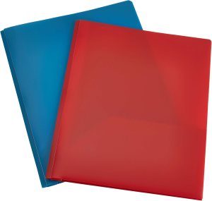 Amazon Basics Plastic Folder With Pockets, 2 ct $0.49