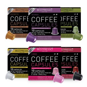 Bestpresso Coffee for Nespresso OriginalLine Machine 120 pods Certified Genuine Espresso Variety Pack, Pods Compatible with Nespresso OriginalLine