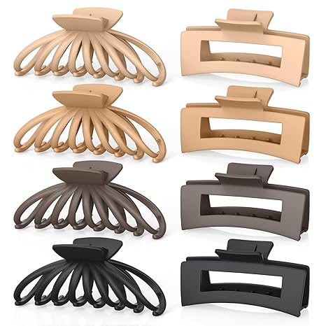 24% OFF: Large Hair Claw Clips 8-Pack – Save $2.40!