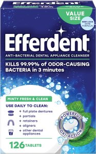 1 Efferdent Retainer Cleaning Tablets, 126 ct, $5.74 $6.99