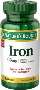 1 Nature's Bounty Iron Supplements, 100 ct, $5.45 $6.31