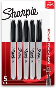 1 Sharpie Fine Point Markers, 5 ct, $3.79 $10.47