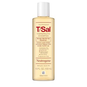 Neutrogena T/Sal Therapeutic Shampoo for Scalp Build-Up Control with Salicylic Acid, Scalp Treatment for Dandruff, Scalp Psoriasis & Seborrheic Dermatitis Relief, 4.5 fl. oz