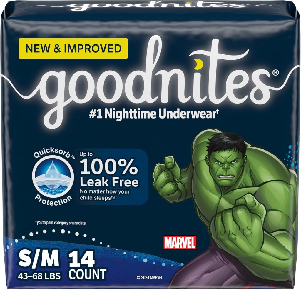 Goodnites Nighttime Underwear for $8.47