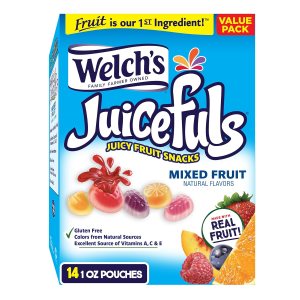 1 Welch's Fruit Snacks, 14 ct, $7.39